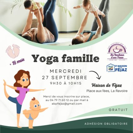 Atelier « yoga en famille » – Maison de Féjaz