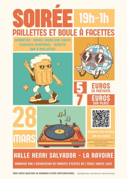 Soirée paillettes et boule à facettes