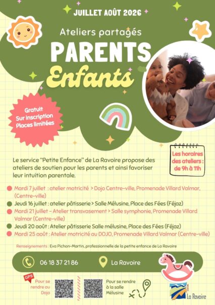 Ateliers gratuits parents-enfants
