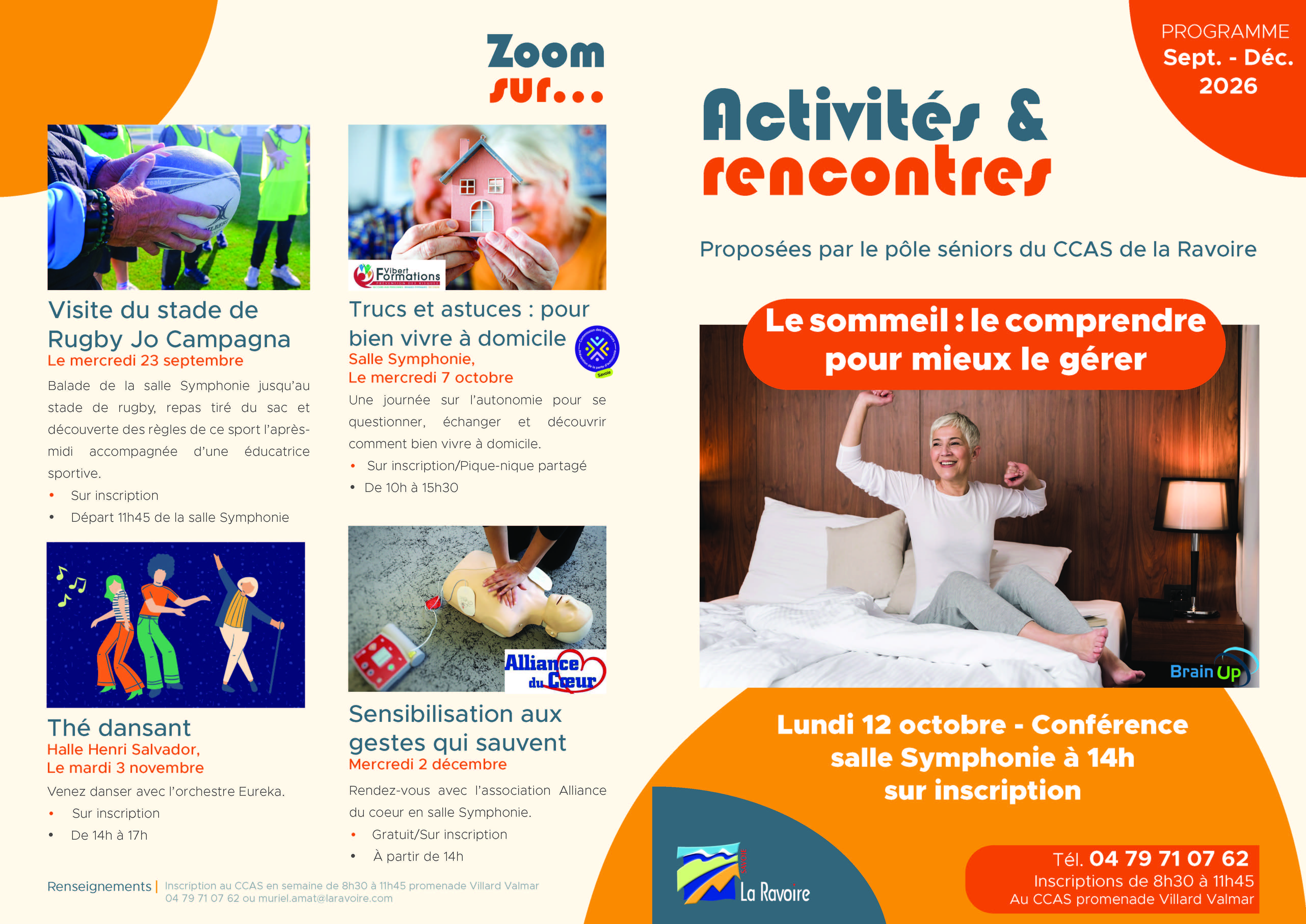Programme séniors – Septembre à Décembre 2026