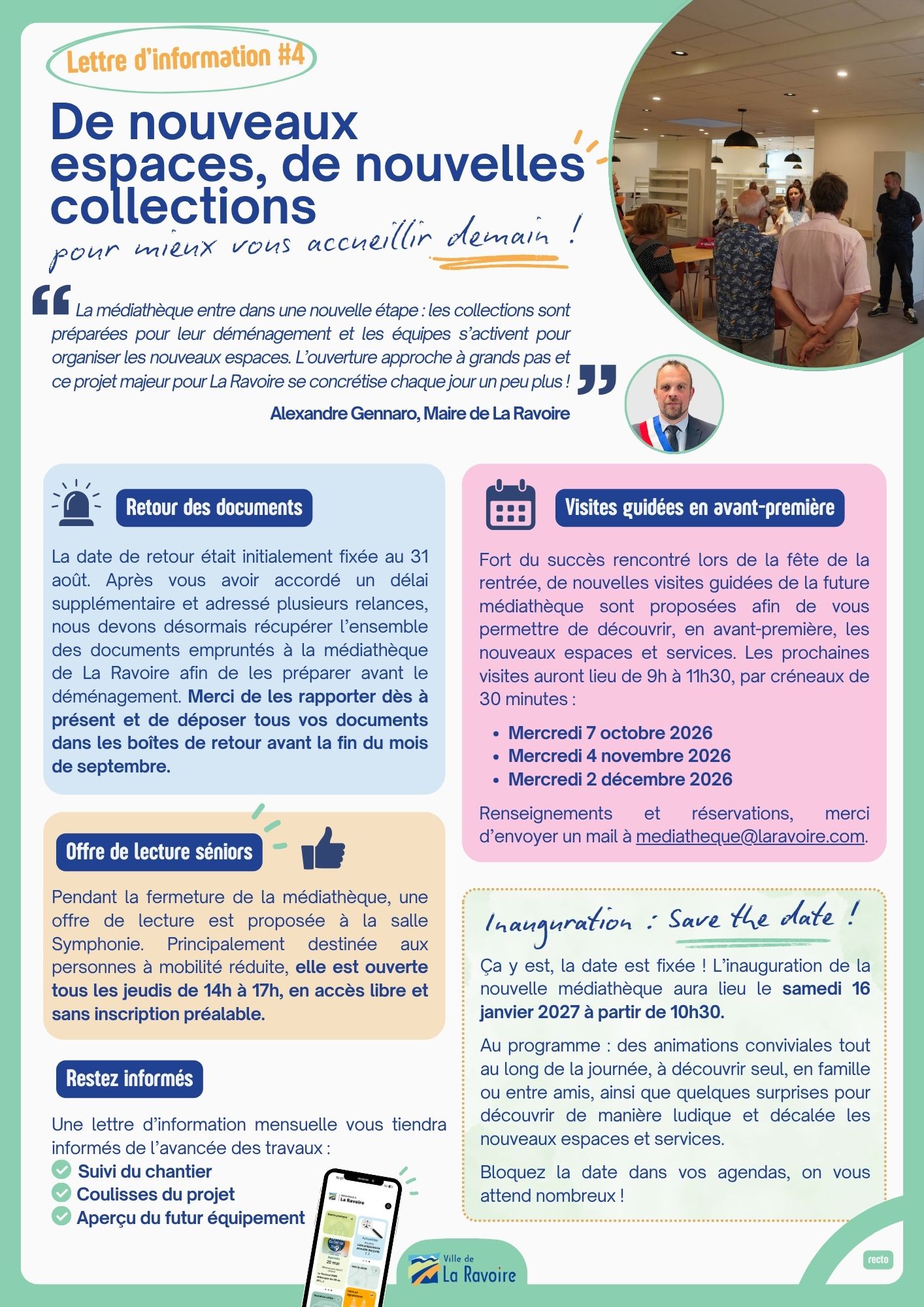 Lettre d&rsquo;information médiathèque #4